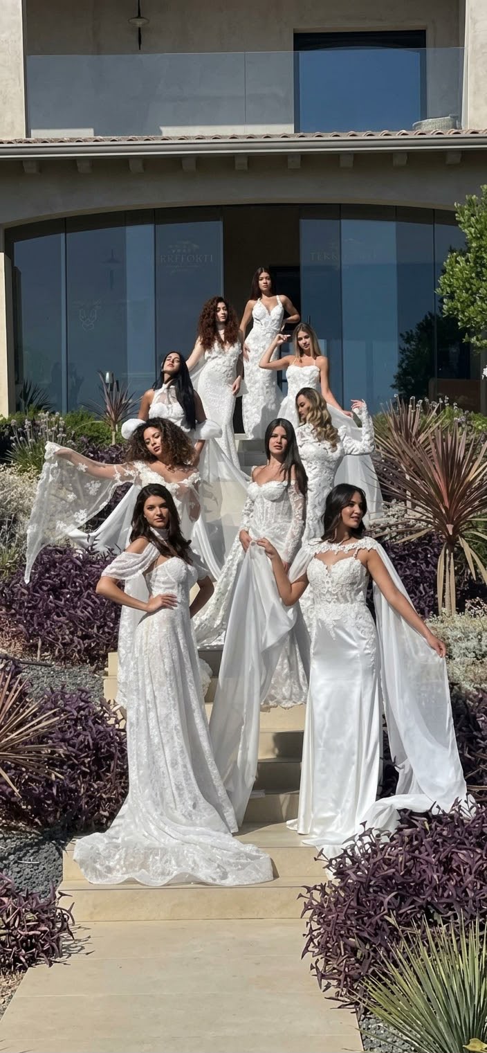 Collezione di abiti da sposa Atelier Crilù indossati dalle modelle
